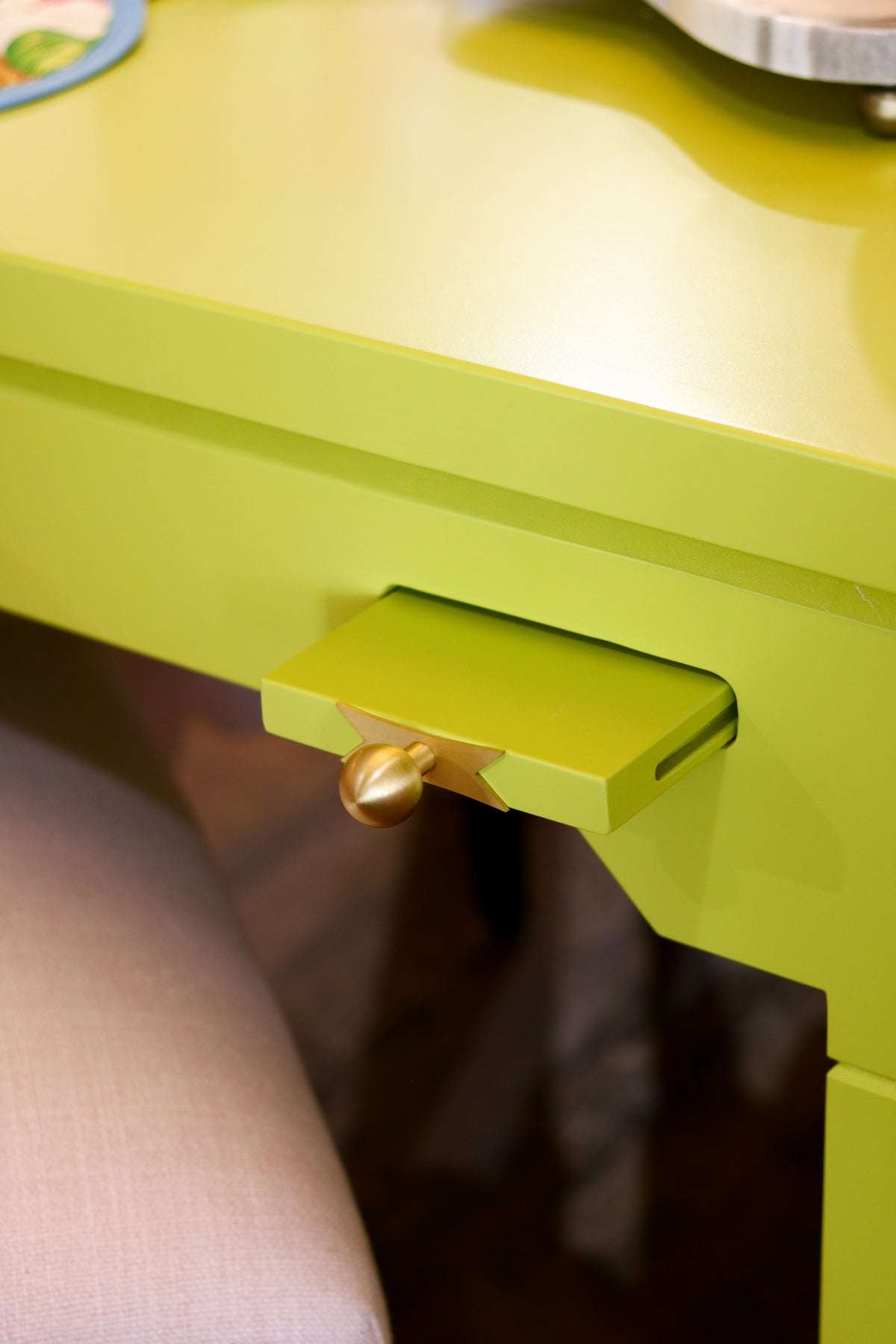 Chartreuse Game Table