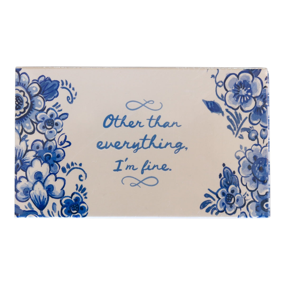 Blue & White Saying Matchboxes