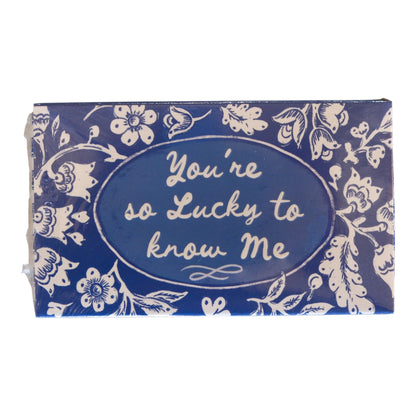 Blue & White Saying Matchboxes