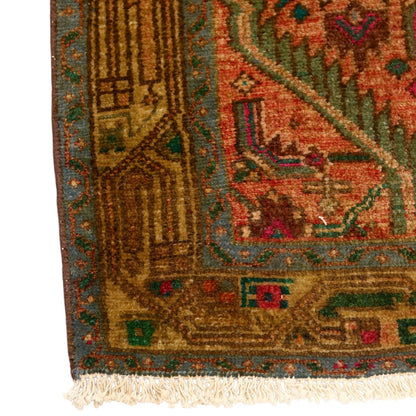 2'9" x 9'4" Orange & Pink Angora Oushak Runner