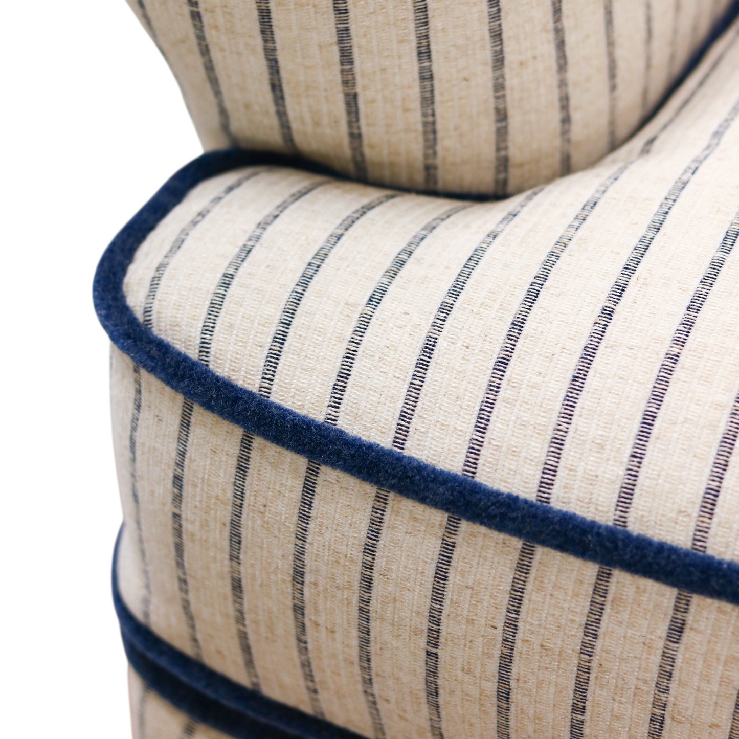 Blue & White Striped Ellis Chair