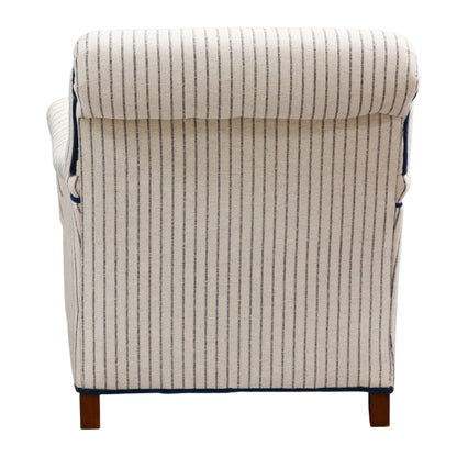 Blue & White Striped Ellis Chair