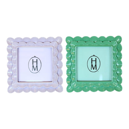 Square Scalloped Photo Frame