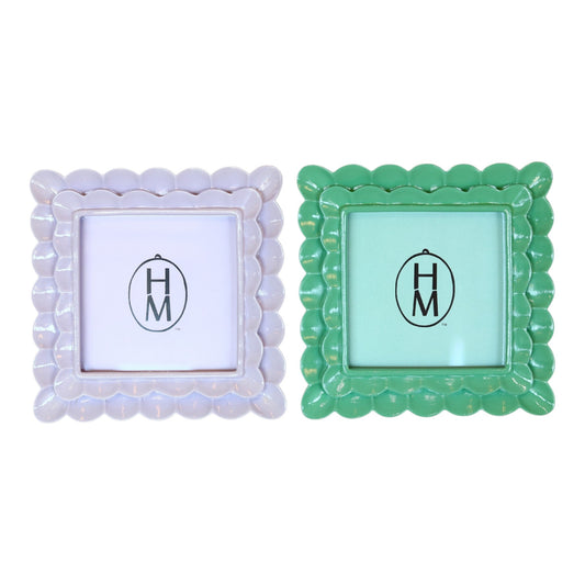 Square Scalloped Photo Frame