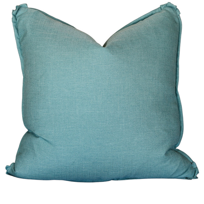 25" Teal Floral Pillow