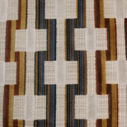 Geometric Rectangular Ottoman
