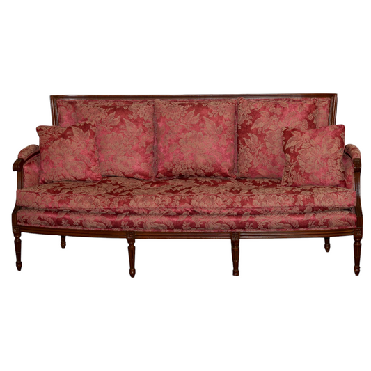 Antique Red Settee
