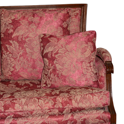 Antique Red Settee