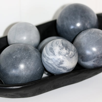 Gray Marble Fill Ball