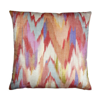 Red & Violet Chevron Pillow - 22"