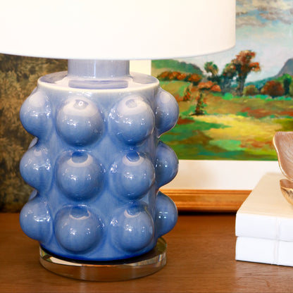 Polar Blue Crackle Medium Table Lamp