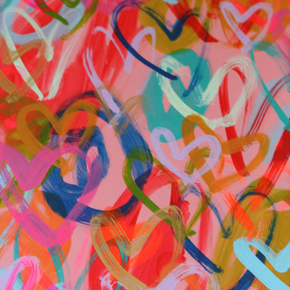 Amanda Sneed Painted Leather Mahjong Mat