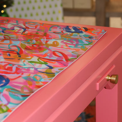 Amanda Sneed Painted Leather Mahjong Mat