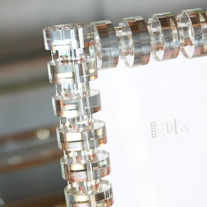 5 x 7 Crystal Glass "Rings" Frame