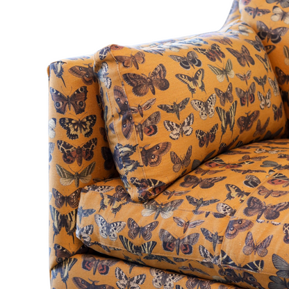 Butterfly Madeline Sofa on Casters