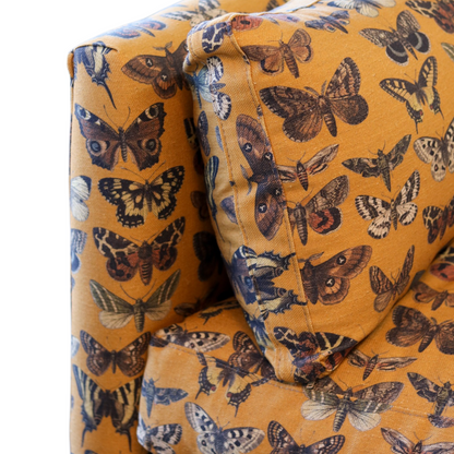 Butterfly Madeline Sofa on Casters