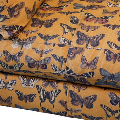 Butterfly Madeline Sofa on Casters