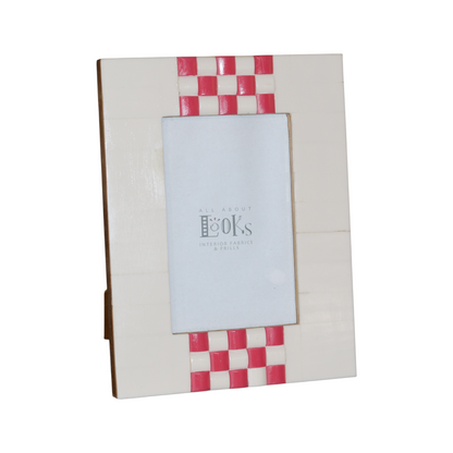 Checkered Resin Photo Frame