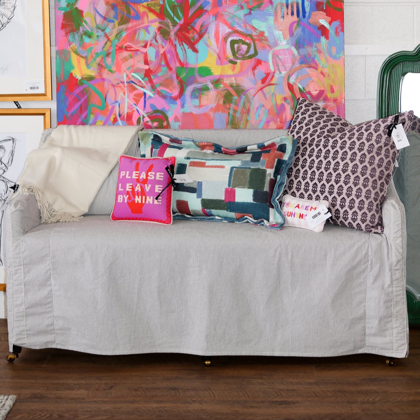Slipcovered Dining Banquette
