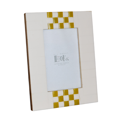 Checkered Resin Photo Frame