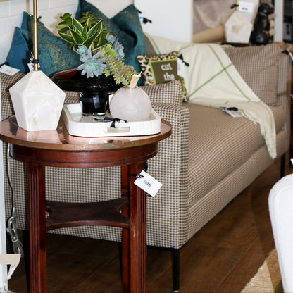 Round Copper Top Table
