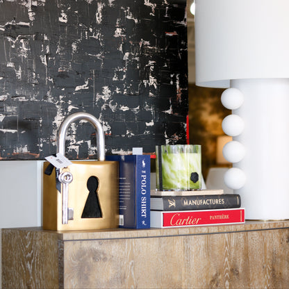 Gold Padlock Statuary