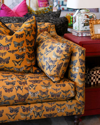 Butterfly Madeline Sofa on Casters