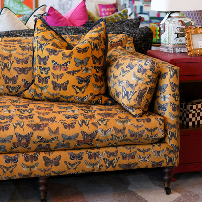Butterfly Madeline Sofa on Casters