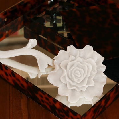 Aldera White Rose Sculpture