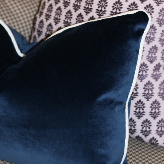 Lapis Velvet Pillow