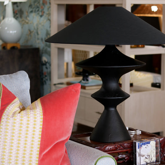 Darcy Black Resin Table Lamp