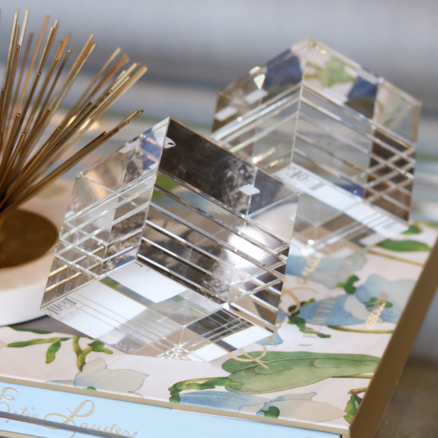 Angled Block Bookend Pair