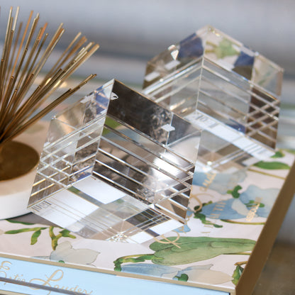 Angled Block Bookend Pair