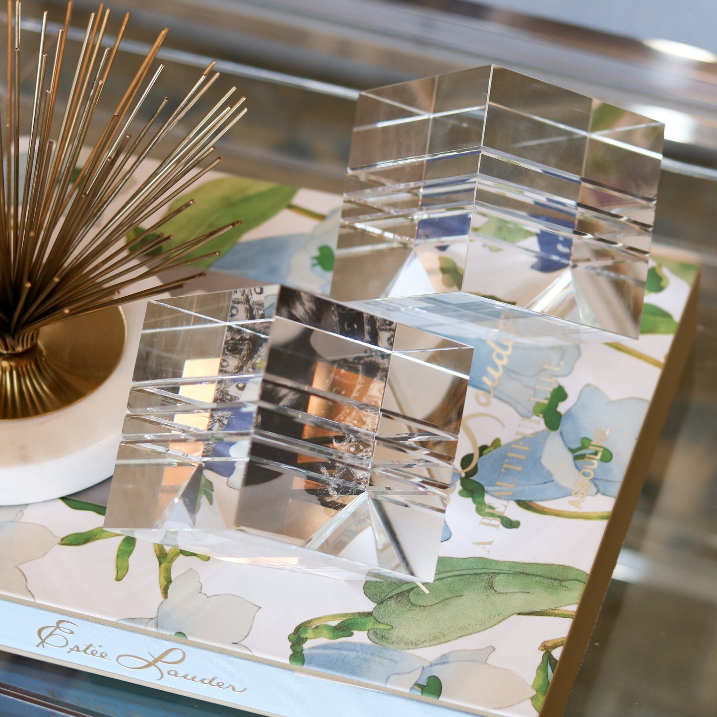 Angled Block Bookend Pair