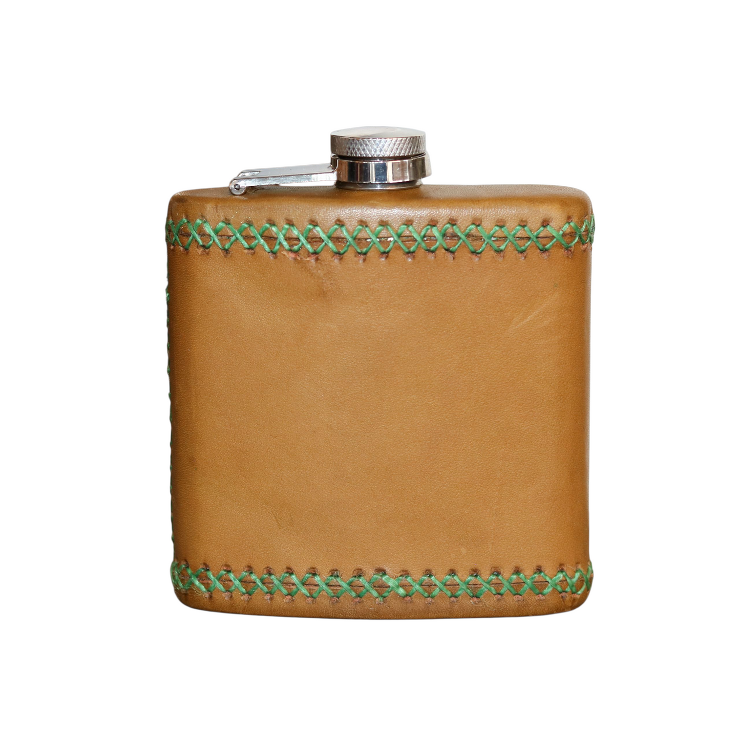 8 oz Petaca Hand Stitched Leather Flask