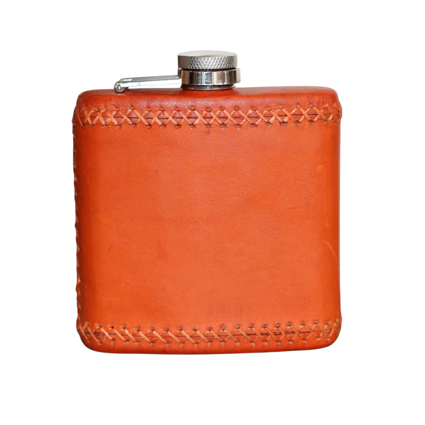 8 oz Petaca Hand Stitched Leather Flask