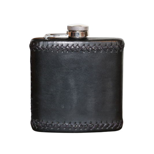 8 oz Petaca Hand Stitched Leather Flask