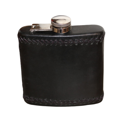 8 oz Petaca Hand Stitched Leather Flask
