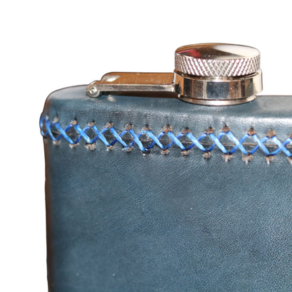 8 oz Petaca Hand Stitched Leather Flask