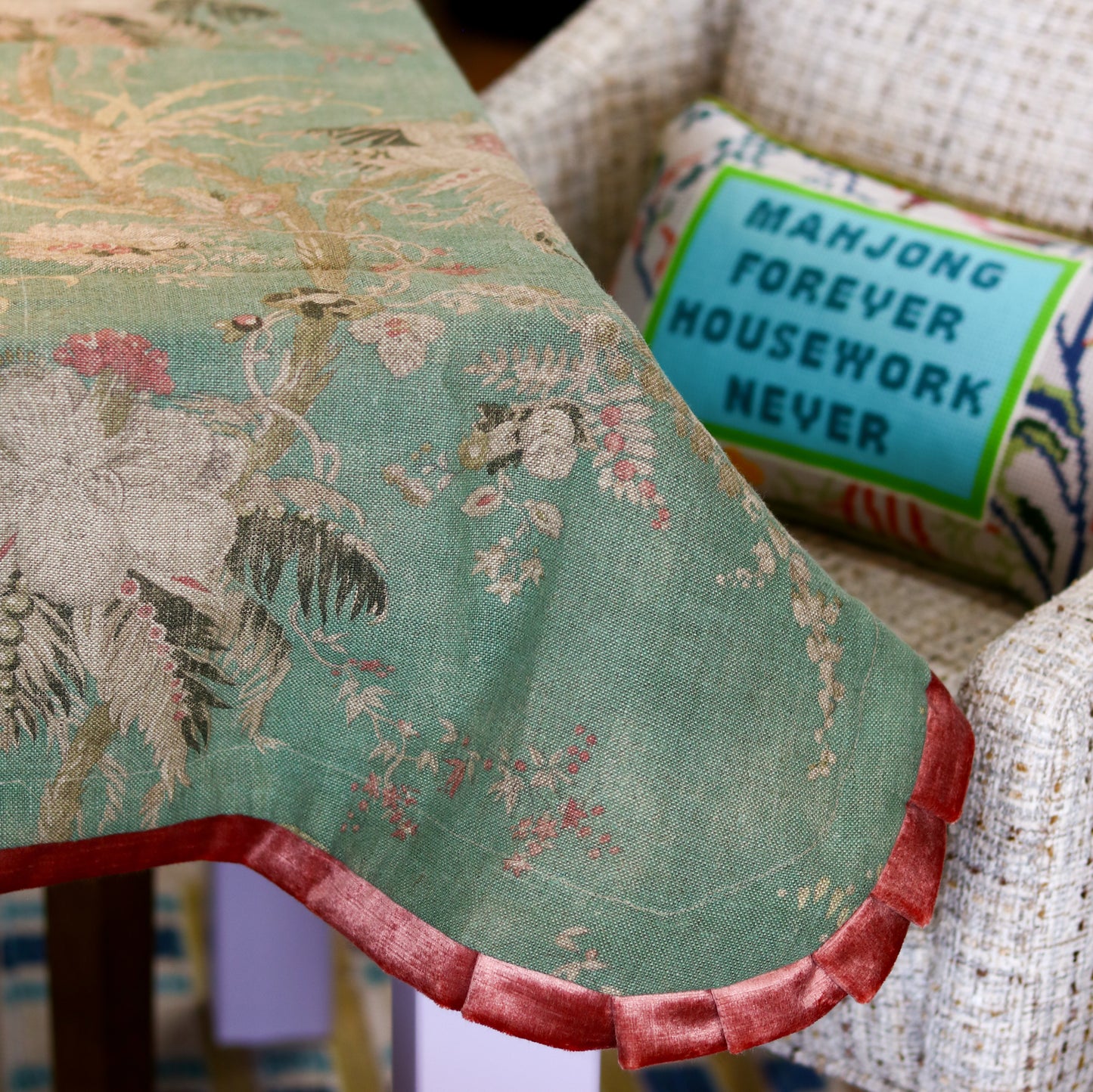 Custom Fabric Mahjong Table Cloth