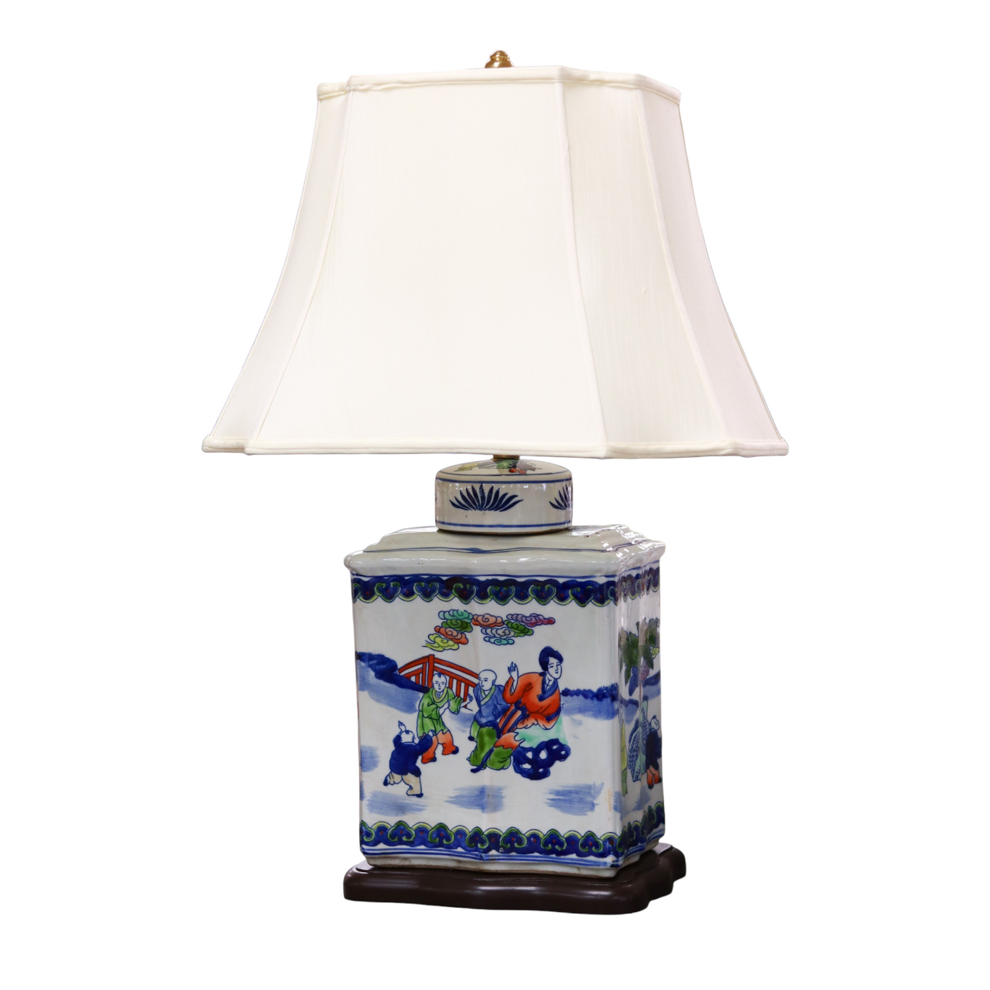 Lady Garden Tea Jar Table Lamp