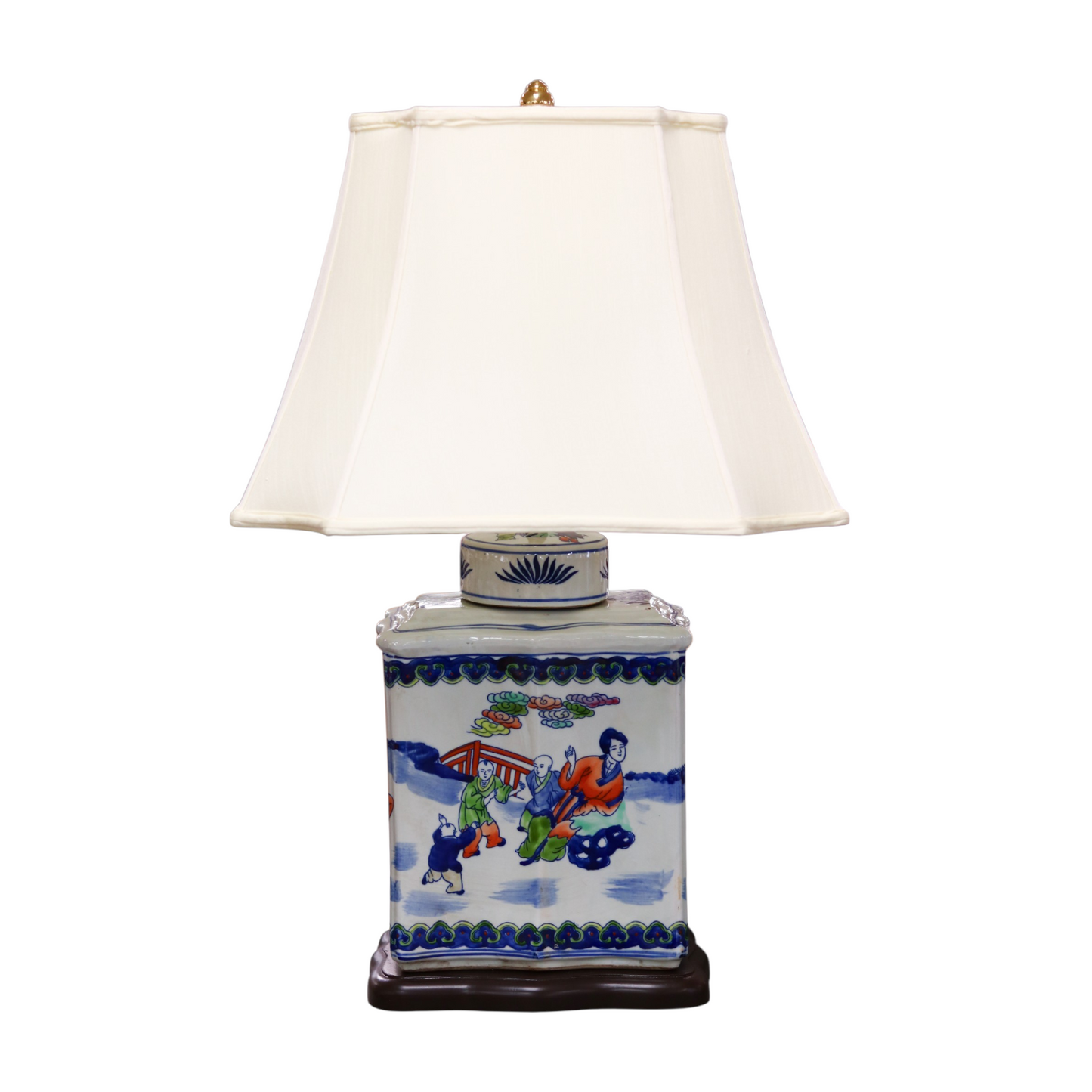 Lady Garden Tea Jar Table Lamp