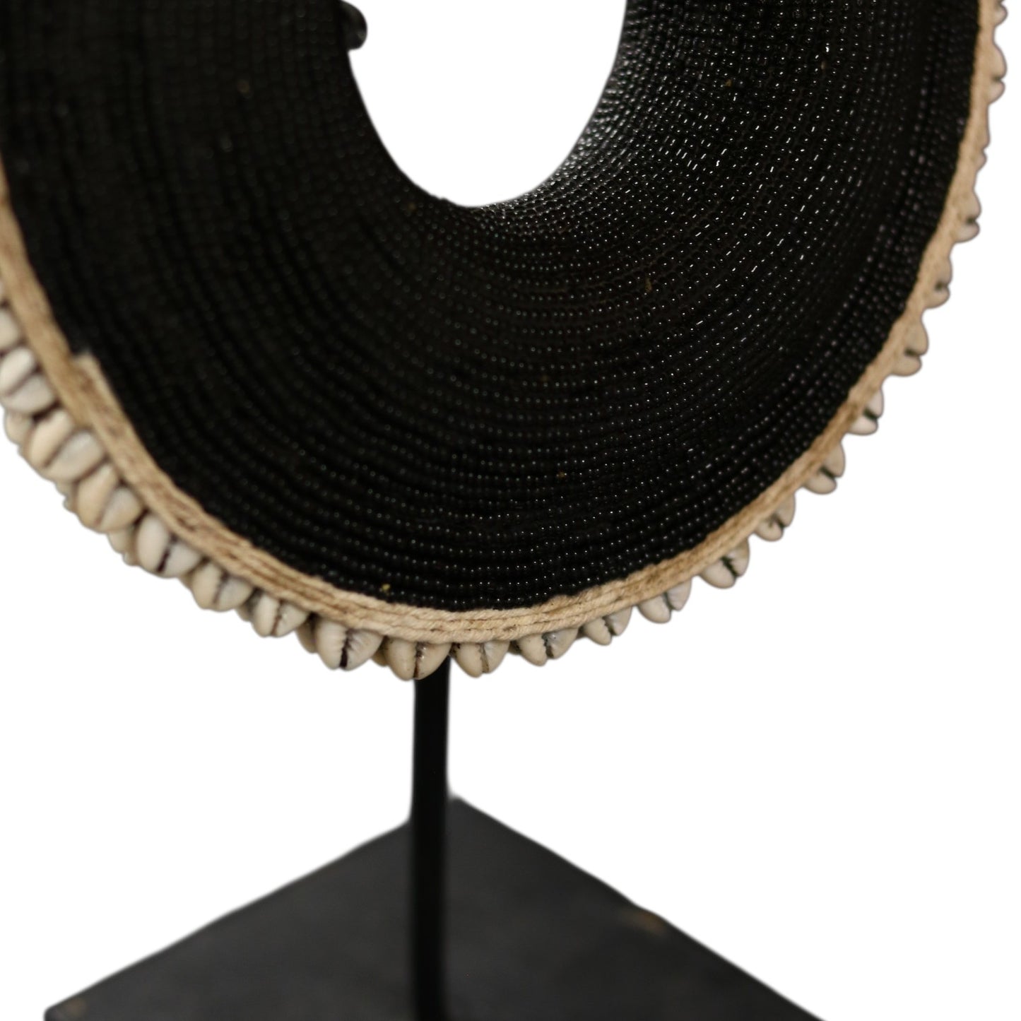 Beaded Boule Bangle on Stand with Shells