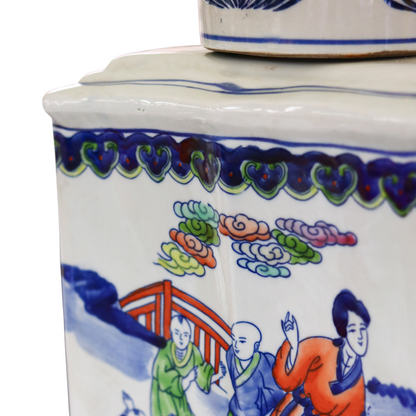 Lady Garden Tea Jar Table Lamp