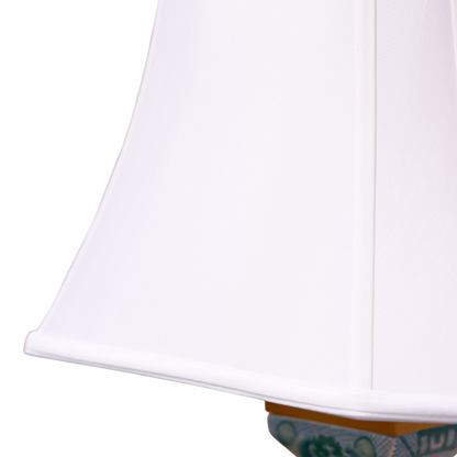 Turquoise Willow Hand Painted Porcelain Table Lamp