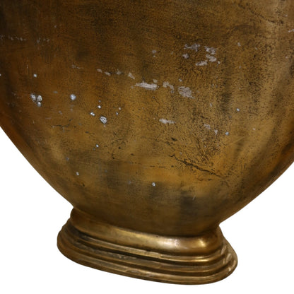 Floral Arrangement in Aluminum Vase