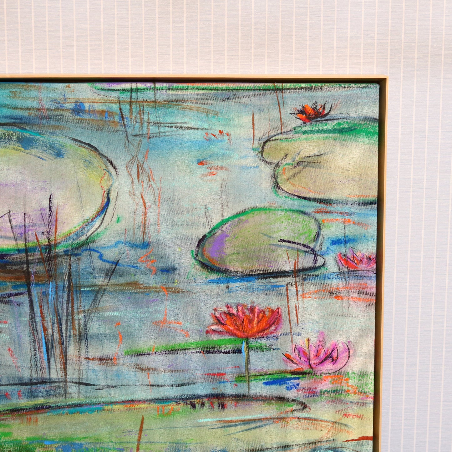 Kelly O'Neal "Dusk at Giverny III" Lily Pads Painting