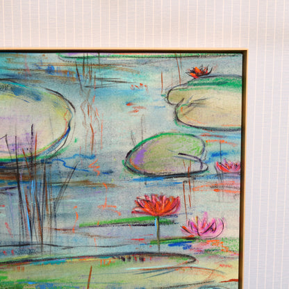 Kelly O'Neal "Dusk at Giverny III" Lily Pads Painting