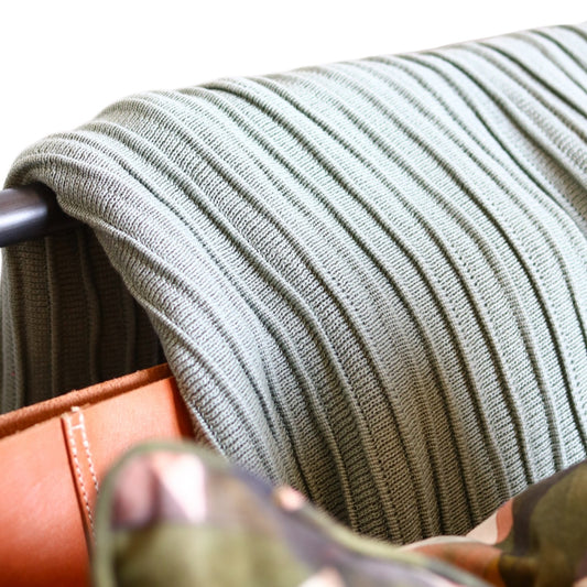 Pleated Knit Throw