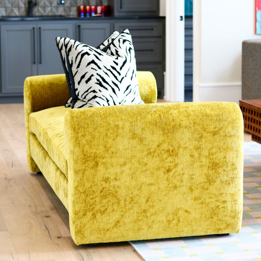 Citron Velvet Bishops Daybed
